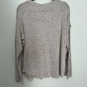 Blupepper Ladies/women’s long sleeve shirt khaki Large